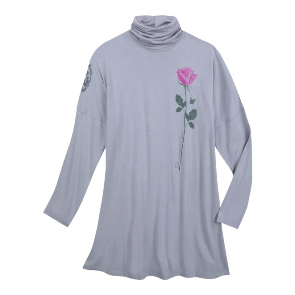 Disney womens large beauty and the beast belle long sleeve tunic